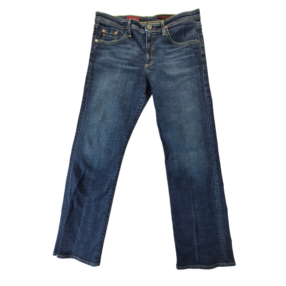 AG Adriano Goldschmied The Rider Jeans Mens 32 Dark Wash Straight Leg USA